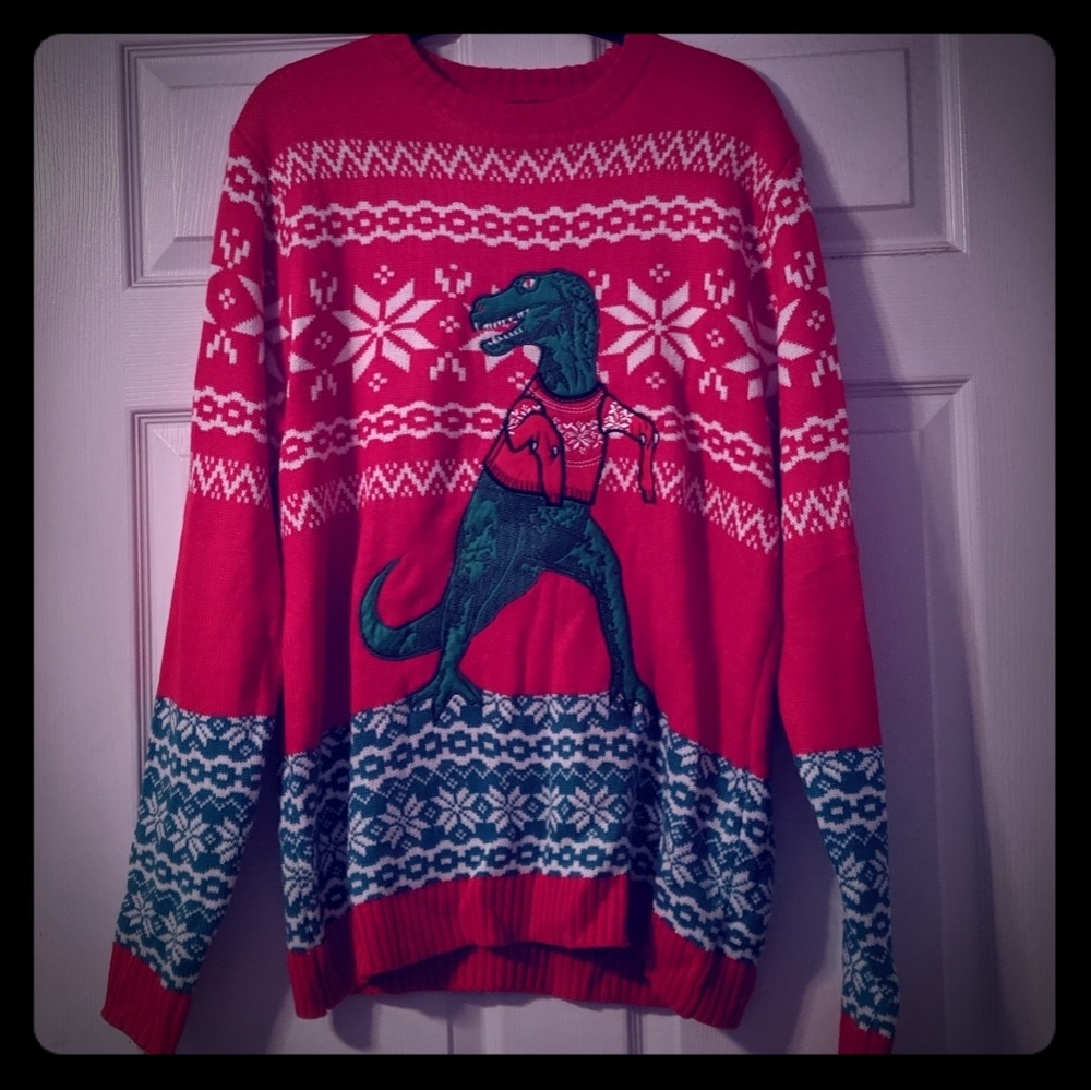 t-rex Ugly Christmas Sweater